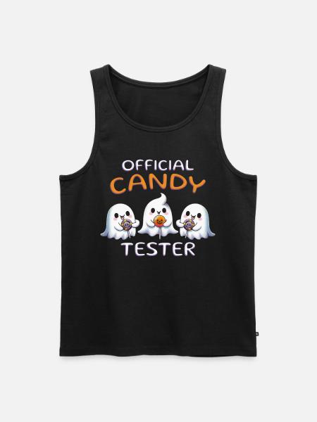 Official Candy Tester - Men's Premium Organic Tank Top - black