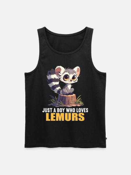 Lemuren Lemurs Lemur - Men's Premium Organic Tank Top - black