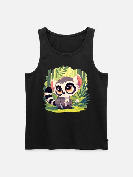 Lemuren Lemurs Lemur - Men's Premium Organic Tank Top - black
