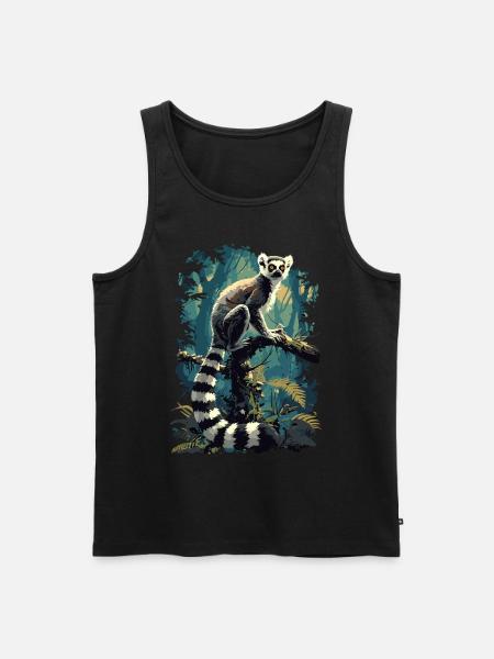 Lemuren Lemurs Lemur - Men's Premium Organic Tank Top - black