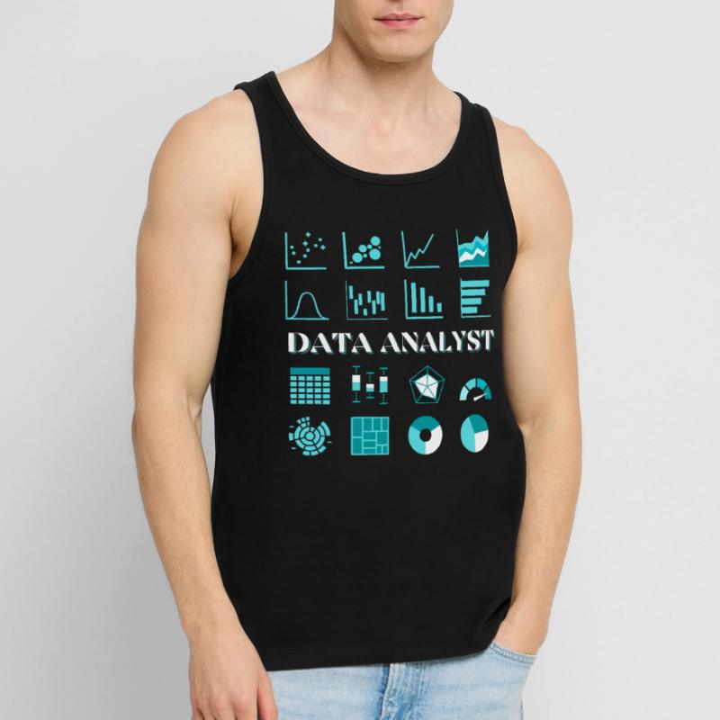 Data Analyst Dashboard Power BI Developer SQL KI Männer Premium Bio Tank Top