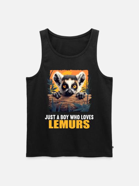 Lemuren Lemurs Lemur - Men's Premium Organic Tank Top - black