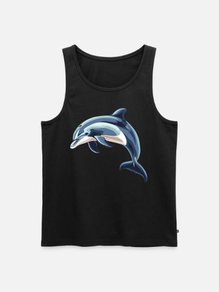 Dolphin Dolphins Dolphin - Men's Premium Organic Tank Top - black