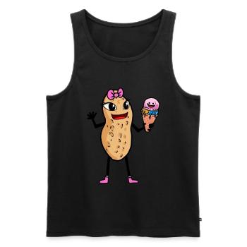Peanut Peanuts Cream Cone Child Kids Summer - Men's Premium Organic Tank Top - black - Front - Michal (187cm)