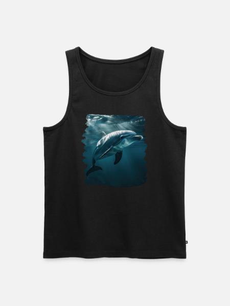 Dolphin Dolphins Dolphin - Men's Premium Organic Tank Top - black