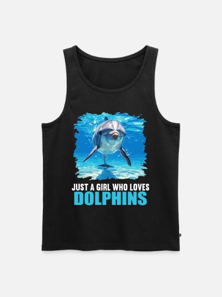 Dolphin Dolphins Dolphin - Men's Premium Organic Tank Top - black