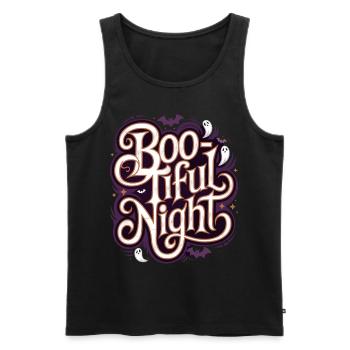 Boo-Tiful Nuit Halloween Effrayant Drôle - Débardeur bio Premium Homme - noir - Devant - AI Model Male 178 light (178cm)