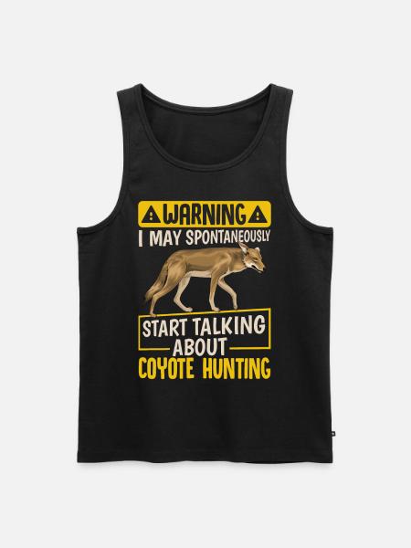 Coyote Hunter Yote - Men's Premium Organic Tank Top - black