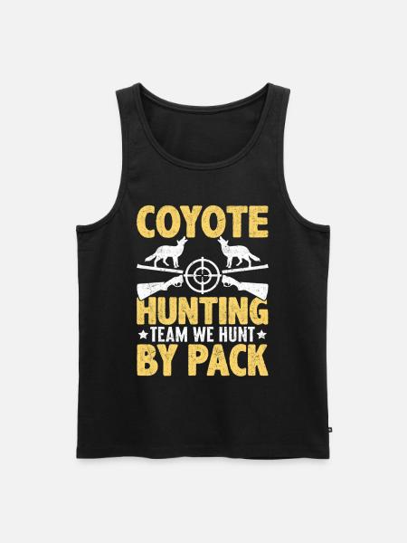 Coyote Hunter Yote - Men's Premium Organic Tank Top - black