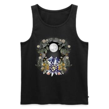 Mountains Mountain Mountains Mountaineering Austria Tyrol - Men's Premium Organic Tank Top - black - Front - Michal (187cm)