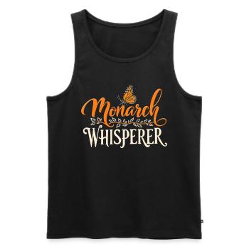 Butterfly, Monarch Whisperer, Entomologist - Men's Premium Organic Tank Top - black - Front - Michal (187cm)