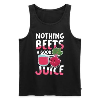 Nothing beets a good juice für einen - Männer Premium Bio Tank Top - Schwarz - Vorne - Michal (187cm)