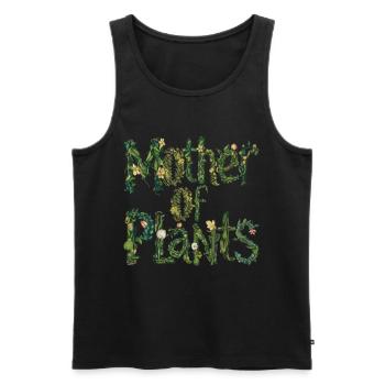 Mutter der Pflanzen Naturliebhaber - Männer Premium Bio Tank Top - Schwarz - Vorne - Michal (187cm)