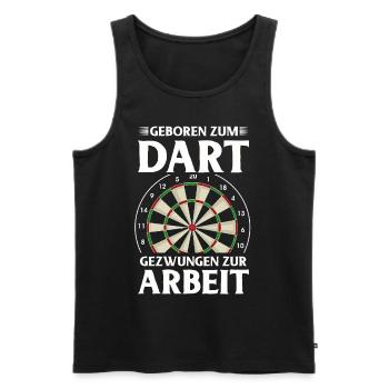 Dart Gift Dartboard Darts Player Bullseye - Men's Premium Organic Tank Top - black - Front - Michal (187cm)