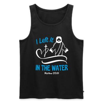 Christliche Taufe Bibel Zitat Psalm Gebet - Männer Premium Bio Tank Top - Schwarz - Vorne - Michal (187cm)