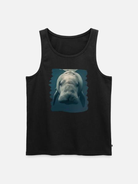 Manatee Dugongs Dugong - Men's Premium Organic Tank Top - black