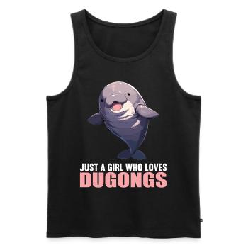 Manatee Dugongs Dugong - Men's Premium Organic Tank Top - black - Front - AI Model Male 178 light (178cm)
