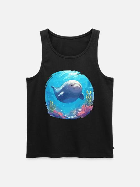 Manatee Dugongs Dugong - Men's Premium Organic Tank Top - black