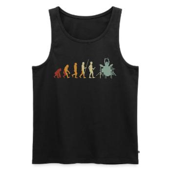 Schlagzeug Drums Drumstick Drummer Musik Band Rock - Männer Premium Bio Tank Top - Schwarz - Vorne - Michal (187cm)