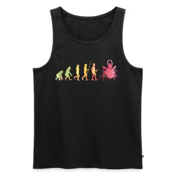 Drums Drumstick Drums Drummer Music Band Rock - Men's Premium Organic Tank Top - black - Front - Michal (187cm)