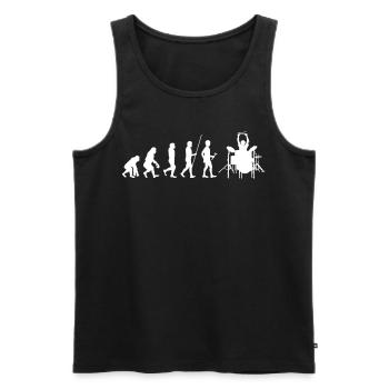 Drums Drums Drumstick Drummer Music Band Rock - Men's Premium Organic Tank Top - black - Front - Michal (187cm)
