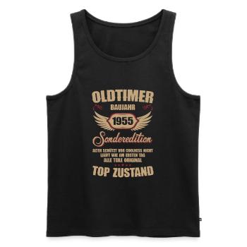 69th Birthday 69 Years Classic Car Gift 1955 - Men's Premium Organic Tank Top - black - Front - Michal (187cm)