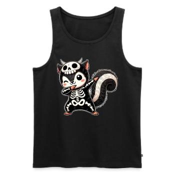 Halloween Skeleton Cute Squirrel Men - Men's Premium Organic Tank Top - black - Front - Michal (187cm)