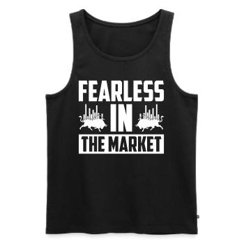 Day Trading Day Trader Bourse Bourse - Débardeur bio Premium Homme - noir - Devant - Michal (187cm)