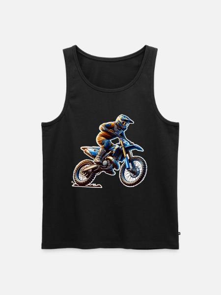 Motocross - Men's Premium Organic Tank Top - black