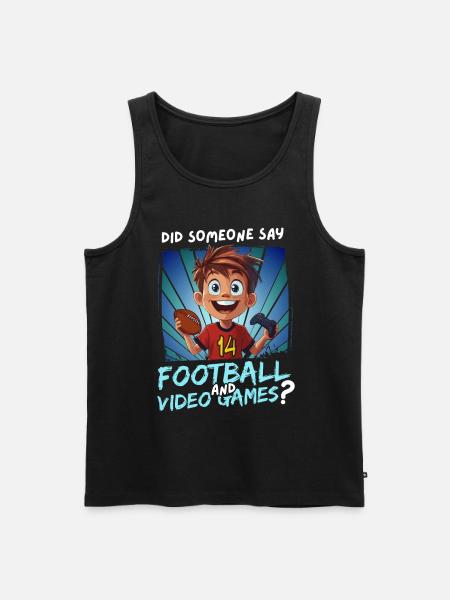 14-års fødselsdag Fodbold og spil for 14-årige - Herre Premium økologisk tanktop - sort