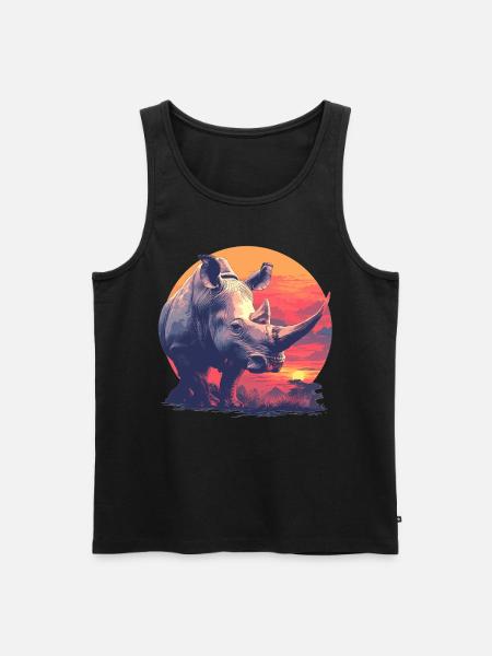 Rhino Rhinos Rhino - Men's Premium Organic Tank Top - black