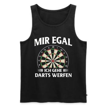 Dart Gift Dartboard Darts Player Bullseye - Men's Premium Organic Tank Top - black - Front - Michal (187cm)