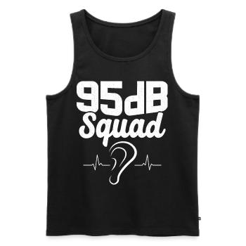 Deaf Pride Awareness ASL Gebärdensprache - Männer Premium Bio Tank Top - Schwarz - Vorne - Michal (187cm)