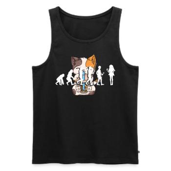 Bubble Tea Boba BubbleTea Kawaii Japan Tea Kpop - Männer Premium Bio Tank Top - Schwarz - Vorne - AI Model Male 178 light (178cm)