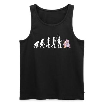 Bubble Tea Boba BubbleTea Kawaii Japan Tea Kpop - Männer Premium Bio Tank Top - Schwarz - Vorne - AI Model Male 178 light (178cm)