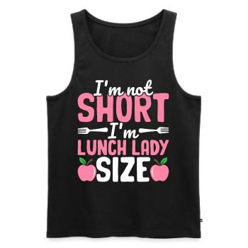 Cafeteria-Mitarbeiter Ich bin nicht klein, ich bin - Männer Premium Bio Tank Top - Schwarz - Vorne - Michal (187cm)