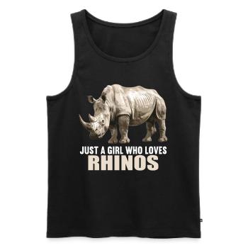 Rhino Rhinos Rhino - Débardeur bio Premium Homme - noir - Devant - Michal (187cm)