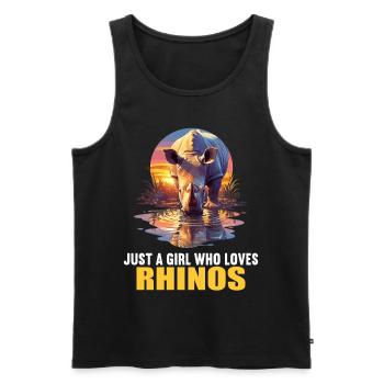 Rhino Rhinos Rhino - Débardeur bio Premium Homme - noir - Devant - Michal (187cm)