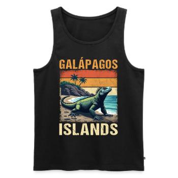 Galapagos Islands - Men's Premium Organic Tank Top - black - Front - AI Model Male 178 light (178cm)