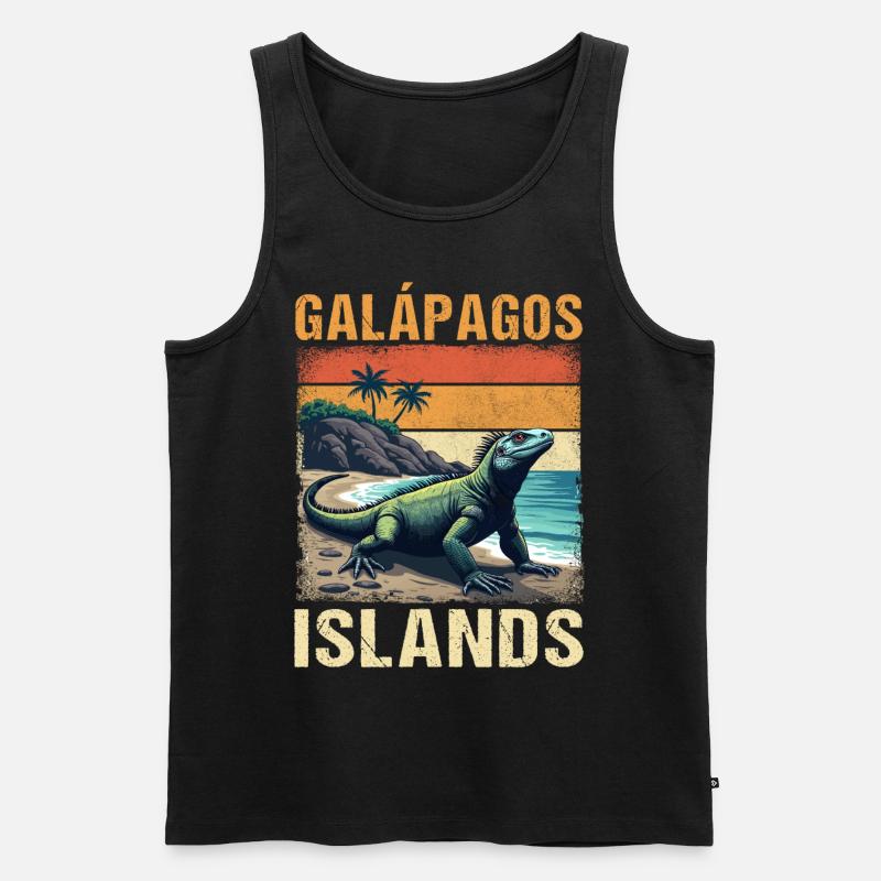 Galapagos Islands - Männer Premium Bio Tank Top - Schwarz