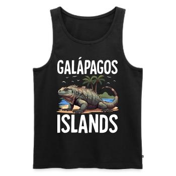 Galapagos Islands - Men's Premium Organic Tank Top - black - Front - AI Model Male 178 light (178cm)
