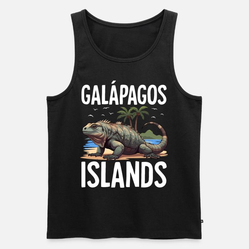 Galapagos Islands - Männer Premium Bio Tank Top - Schwarz