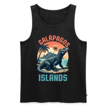 Galapagos Islands - Men's Premium Organic Tank Top - black - Front - AI Model Male 178 light (178cm)