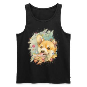 Bubble Tea Boba BubbleTea Kawaii Japan Tea Kpop - Männer Premium Bio Tank Top - Schwarz - Vorne - AI Model Male 178 light (178cm)