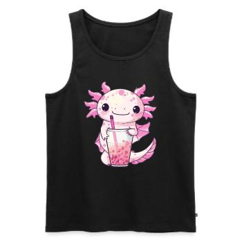 Bubble Tea Boba BubbleTea Kawaii Japan Tea Kpop - Männer Premium Bio Tank Top - Schwarz - Vorne - AI Model Male 178 light (178cm)