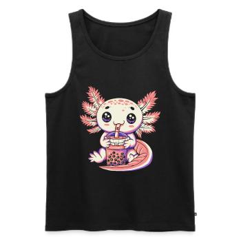 Bubble Tea Boba BubbleTea Kawaii Japan Tea Kpop - Männer Premium Bio Tank Top - Schwarz - Vorne - Michal (187cm)