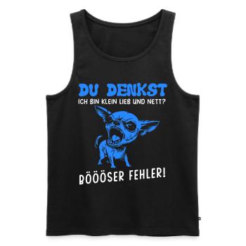 Chien Tshirt Drôle Drôle Humour Sarcasme Bureau - Débardeur bio Premium Homme - noir - Devant - Michal (187cm)