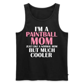 Paintball mom but much cooler paintball player - Men's Premium Organic Tank Top - black - Front - AI Model Male 178 light (178cm)