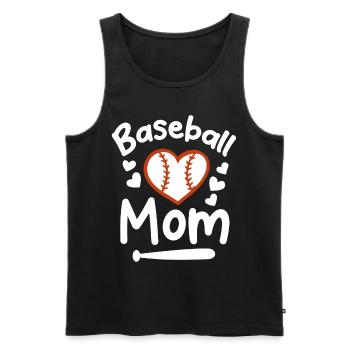 Baseball Sport Baseballspieler Pitcher Catcher USA - Männer Premium Bio Tank Top - Schwarz - Vorne - Michal (187cm)