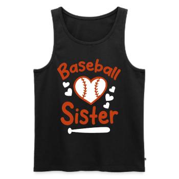 Baseball Sport Baseballspieler Pitcher Catcher USA - Männer Premium Bio Tank Top - Schwarz - Vorne - Michal (187cm)